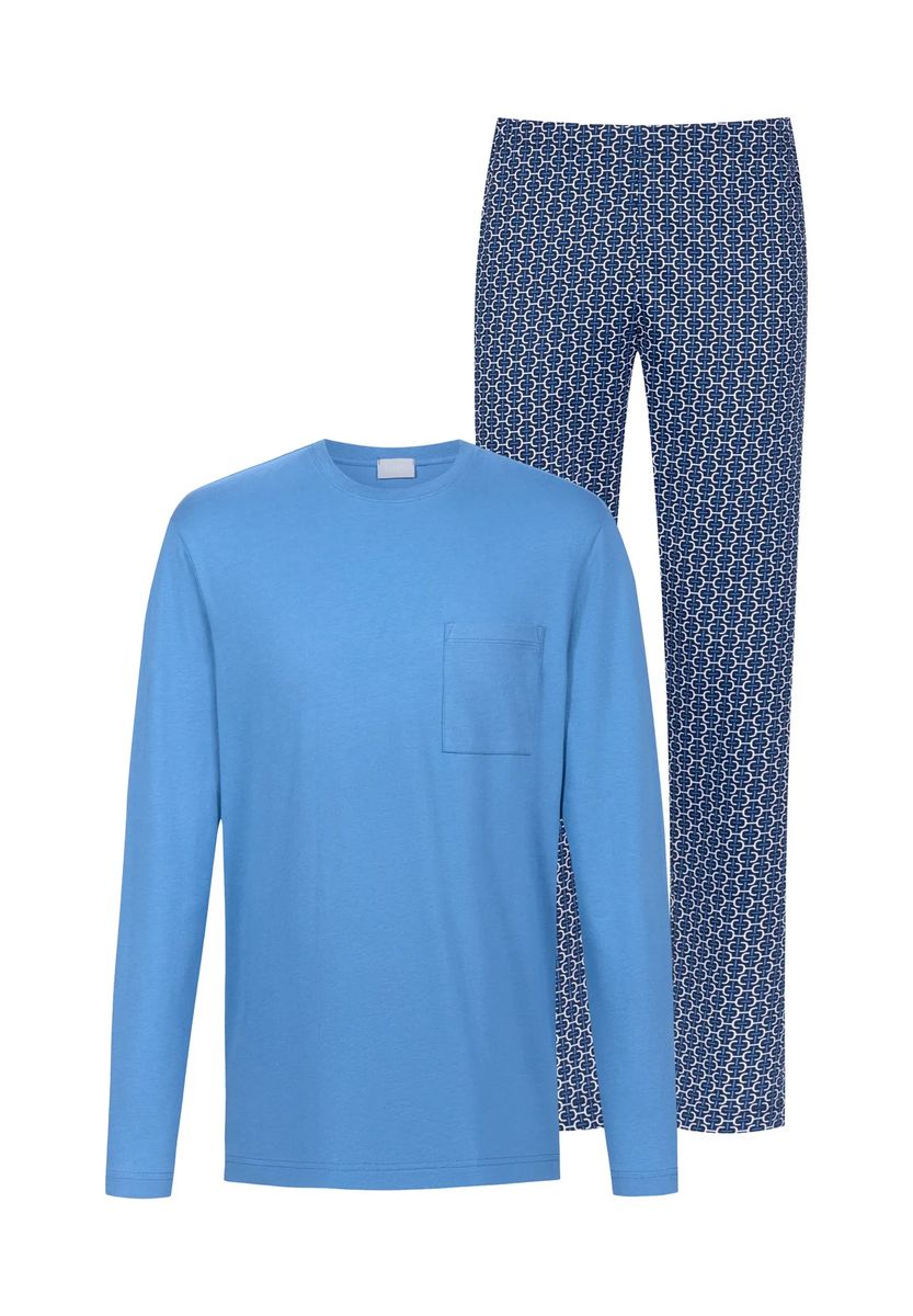 Baumwoll-Pyjama-Set mit Geometriemuster