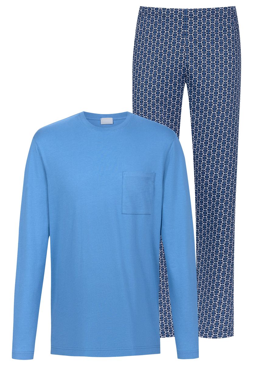 Baumwoll-Pyjama-Set mit Geometriemuster