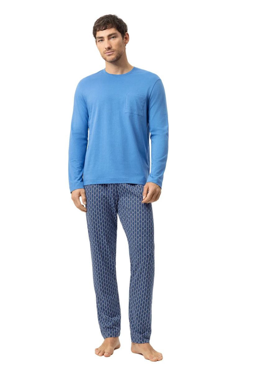 Baumwoll-Pyjama-Set mit Geometriemuster