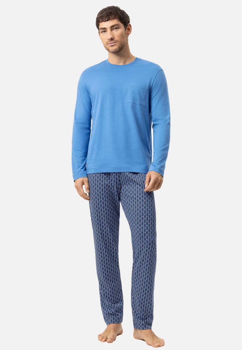Baumwoll-Pyjama-Set mit Geometriemuster