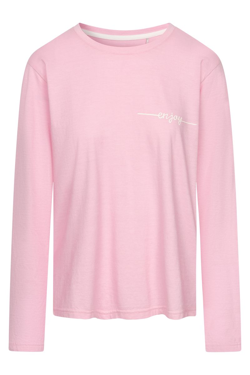 Langärmliges Schlafshirt mit Schriftzug