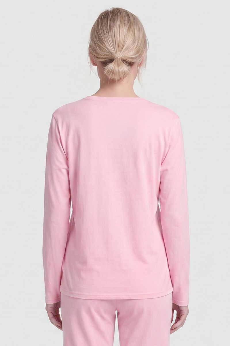 Langärmliges Schlafshirt mit Schriftzug