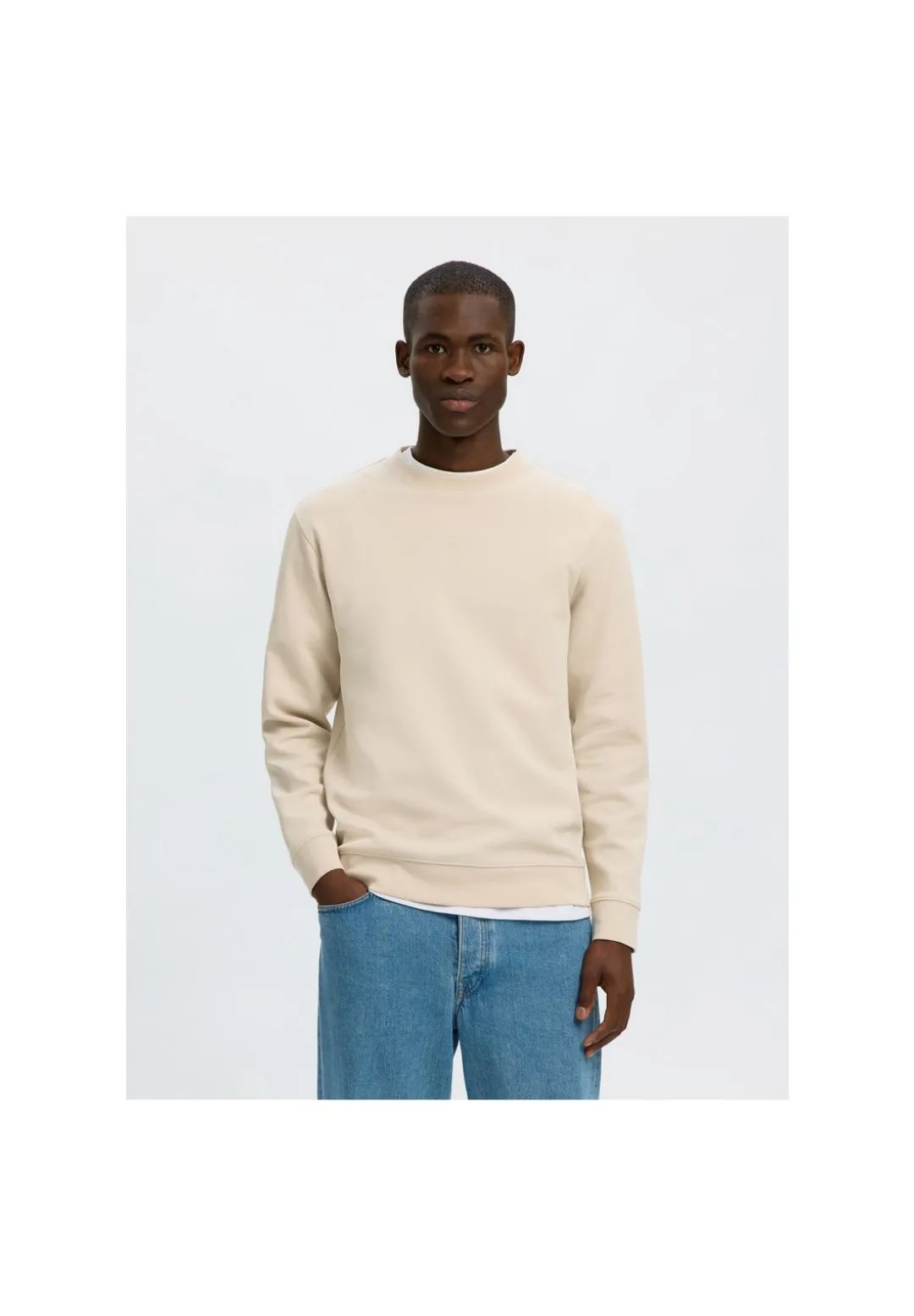 Klassisches Sweatshirt mit Rundhalsausschnitt