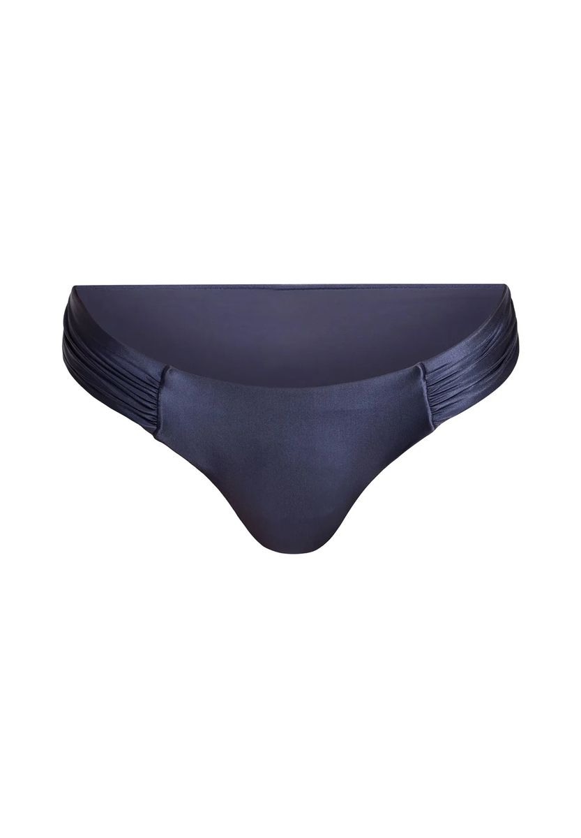Bikini-Hose mit gerafften Seiten