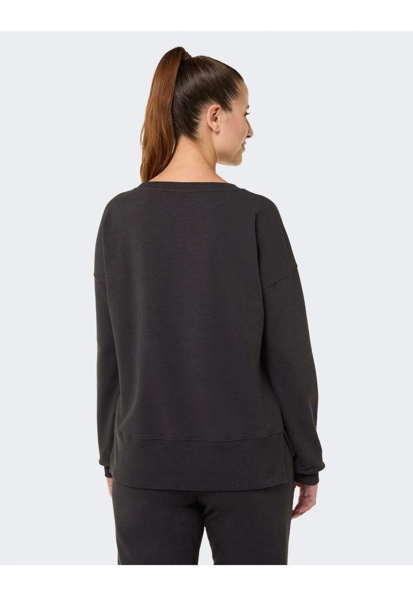 Relaxter Sweatshirt mit Reißverschlusstasche
