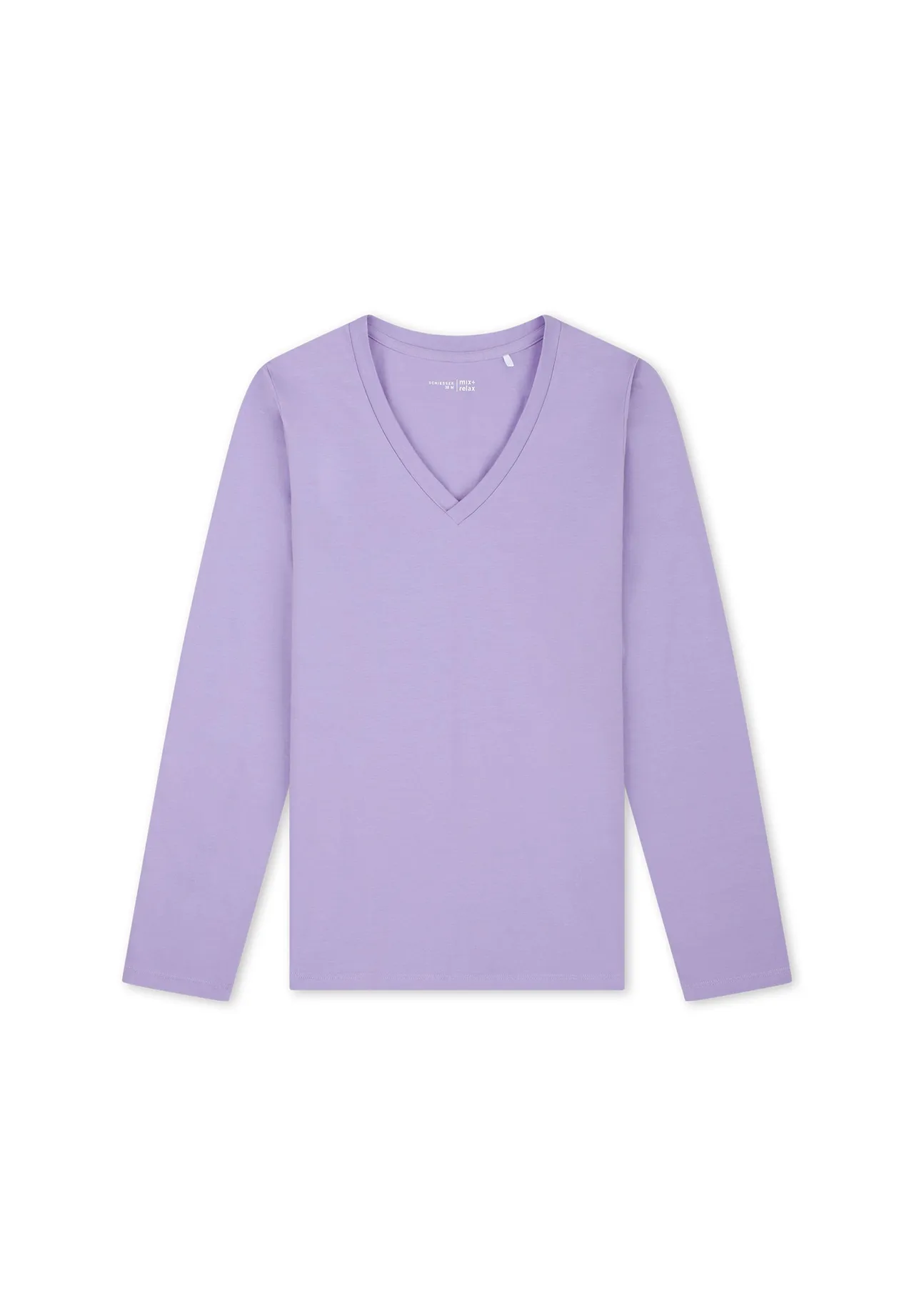 Weiches Langarmshirt mit V-Ausschnitt