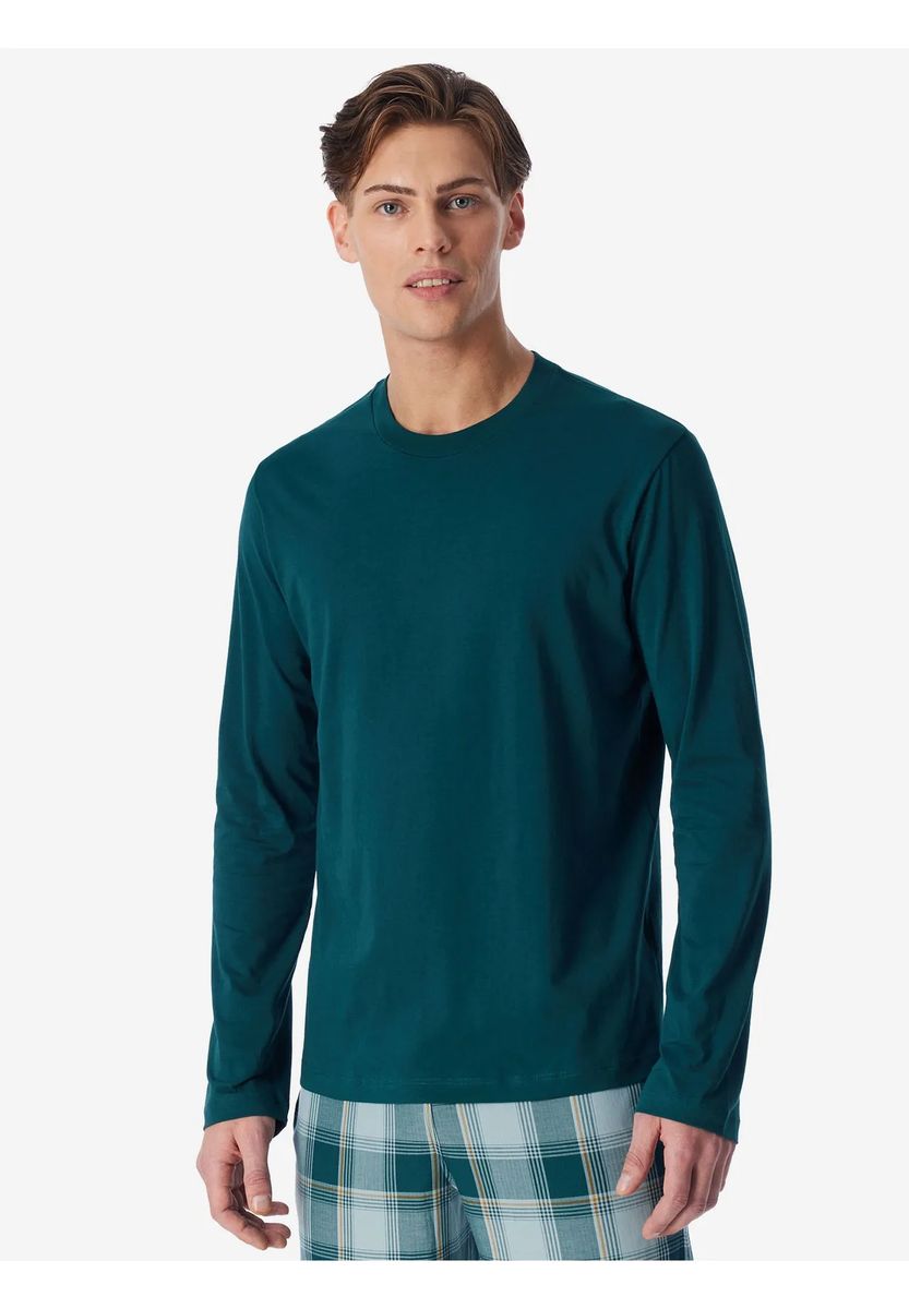 Klassisches Langarmshirt aus Baumwolle