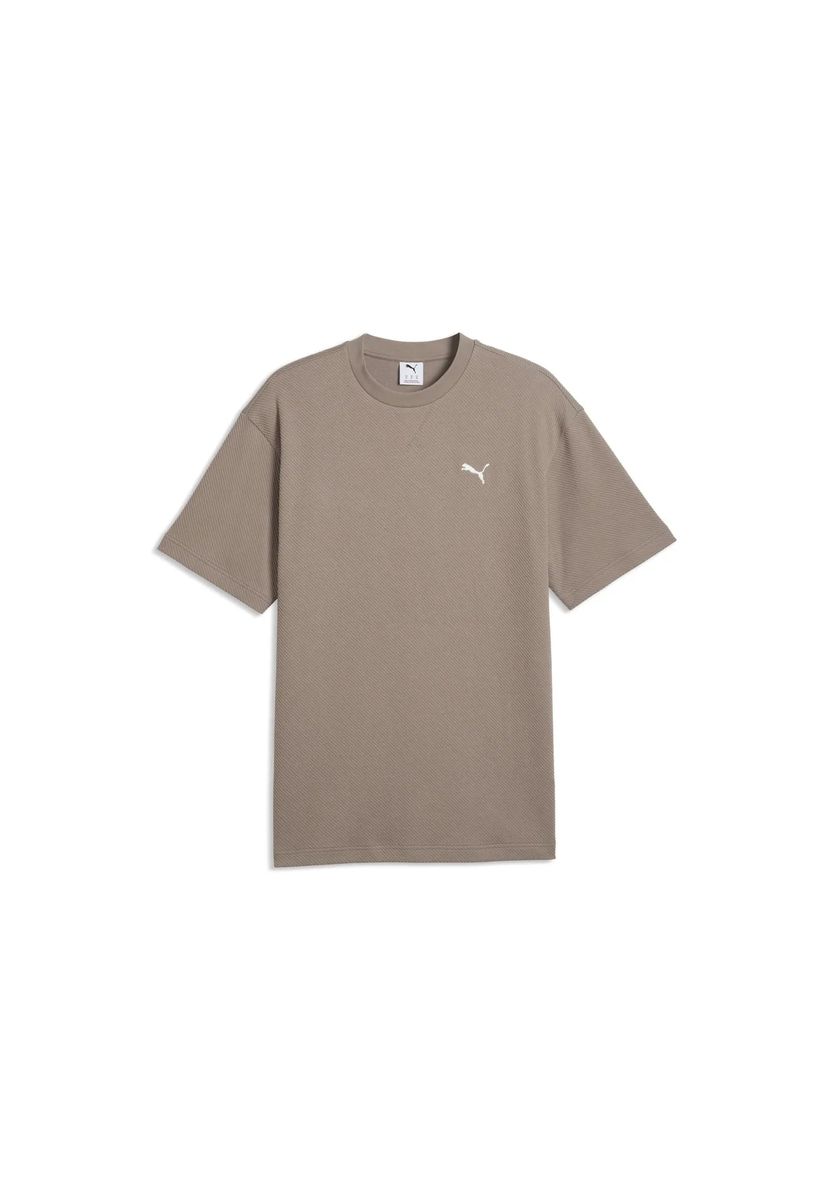 Strukturiertes Relaxed Fit Rundhalsshirt