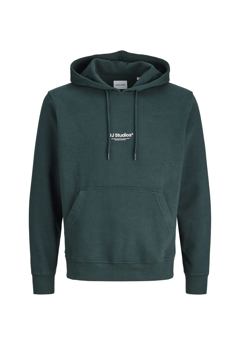 Minimalistischer Kapuzenpullover mit Logo-Grafik