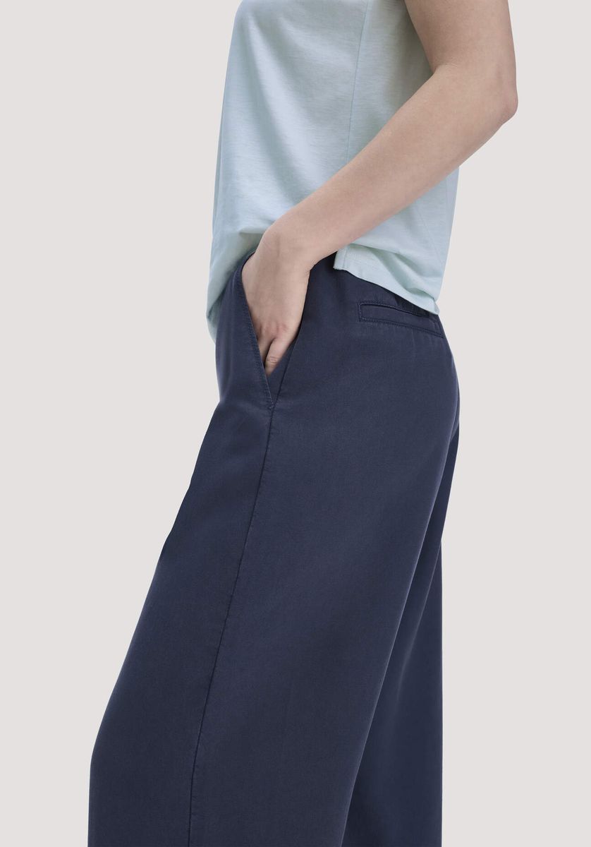 Fließende Wide Leg Tencel Hose