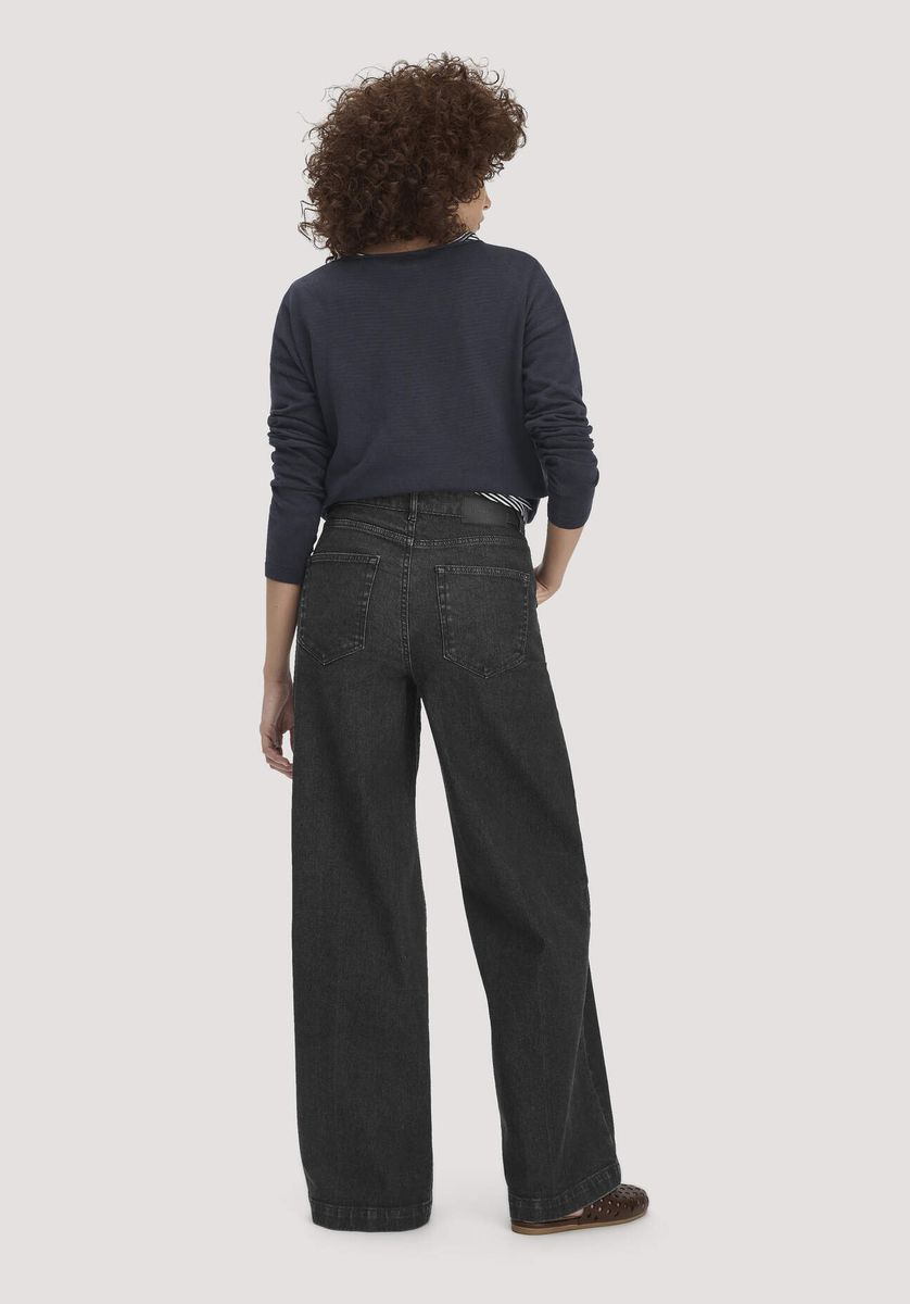 Super-Wide-Leg-Jeans mit hohem Bund