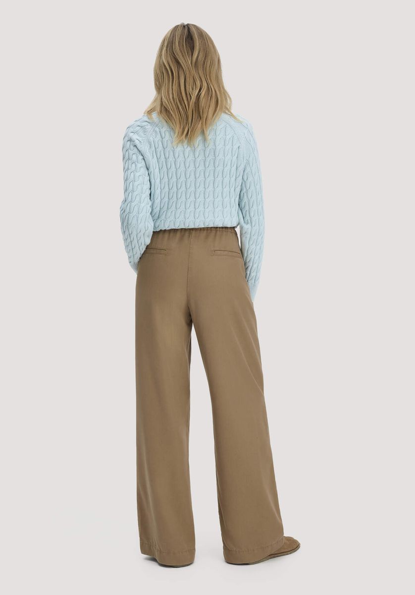 Fließende Wide-Leg-Hose aus Tencel