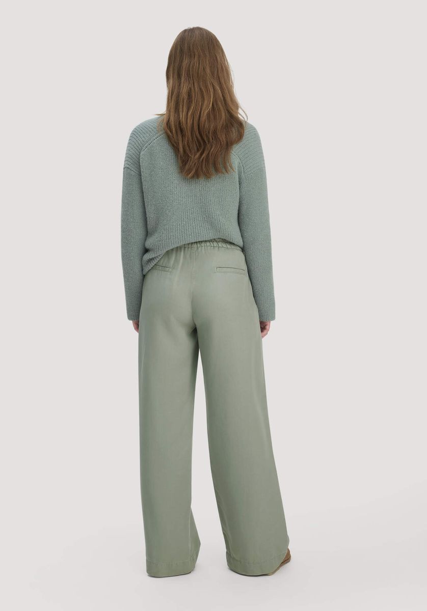 Entspannte Wide-Leg Lyocell-Hose