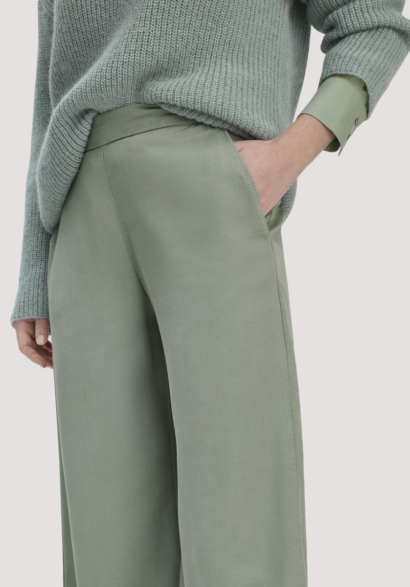 Entspannte Wide-Leg Lyocell-Hose