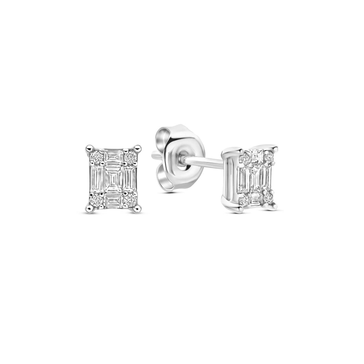 Elegante Diamant-Cluster-Ohrstecker