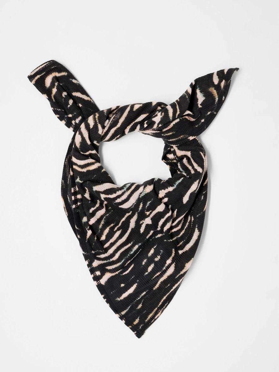 Tencel-Halstuch mit Animal-Print