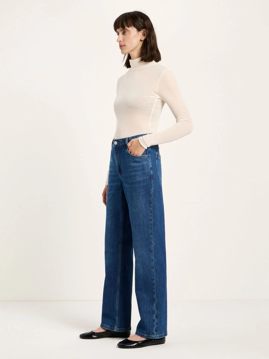 Lockere Straight-Leg Jeans aus Bio-Baumwolle
