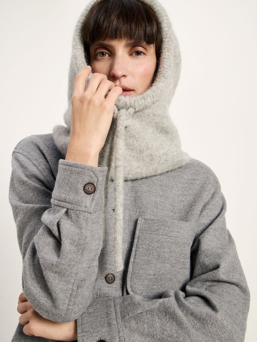 Strick-Balaklava aus weichem Alpaka-Mix