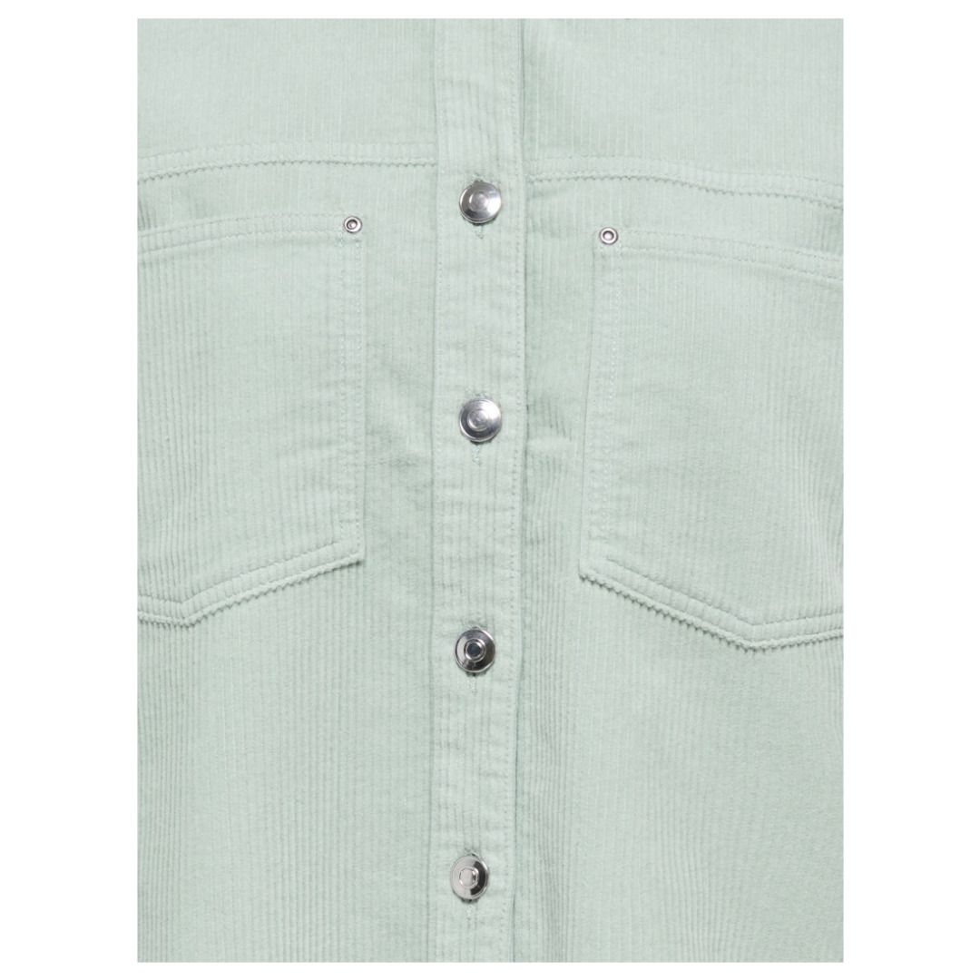 Lässige Cord Knopfleiste Hemdjacke