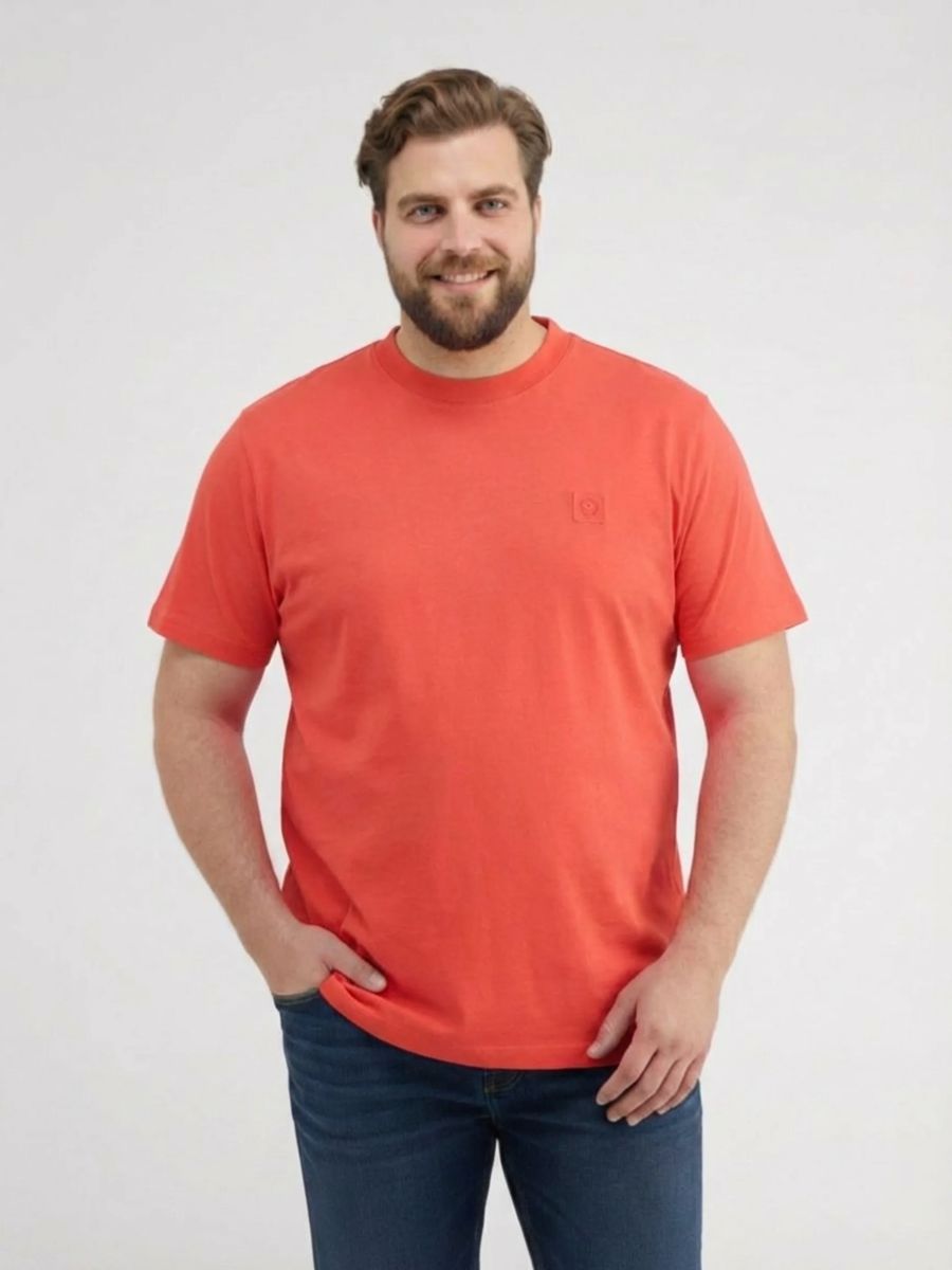 Strukturiertes Performance Rundhals T-Shirt