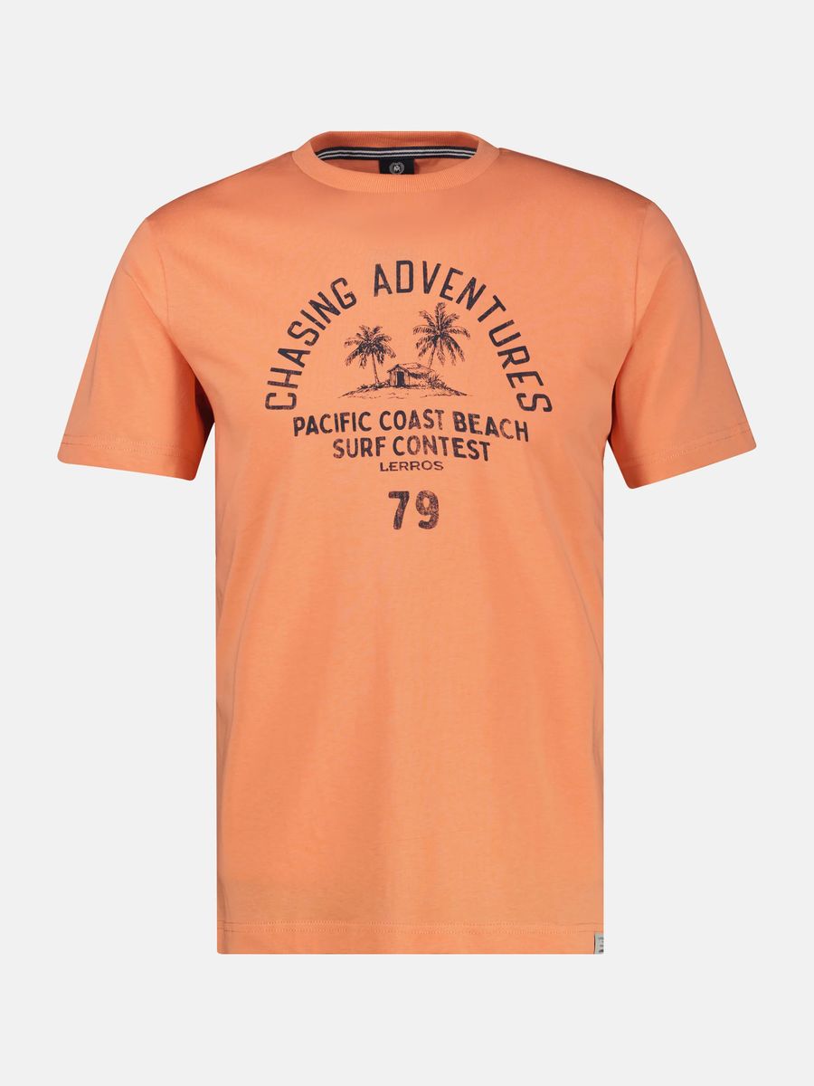 Baumwoll-T-Shirt mit Coastal Explorer Grafik