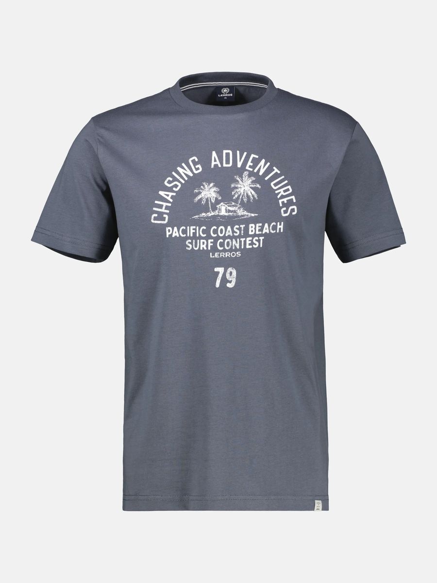 Baumwoll-T-Shirt mit Coastal Explorer Grafik