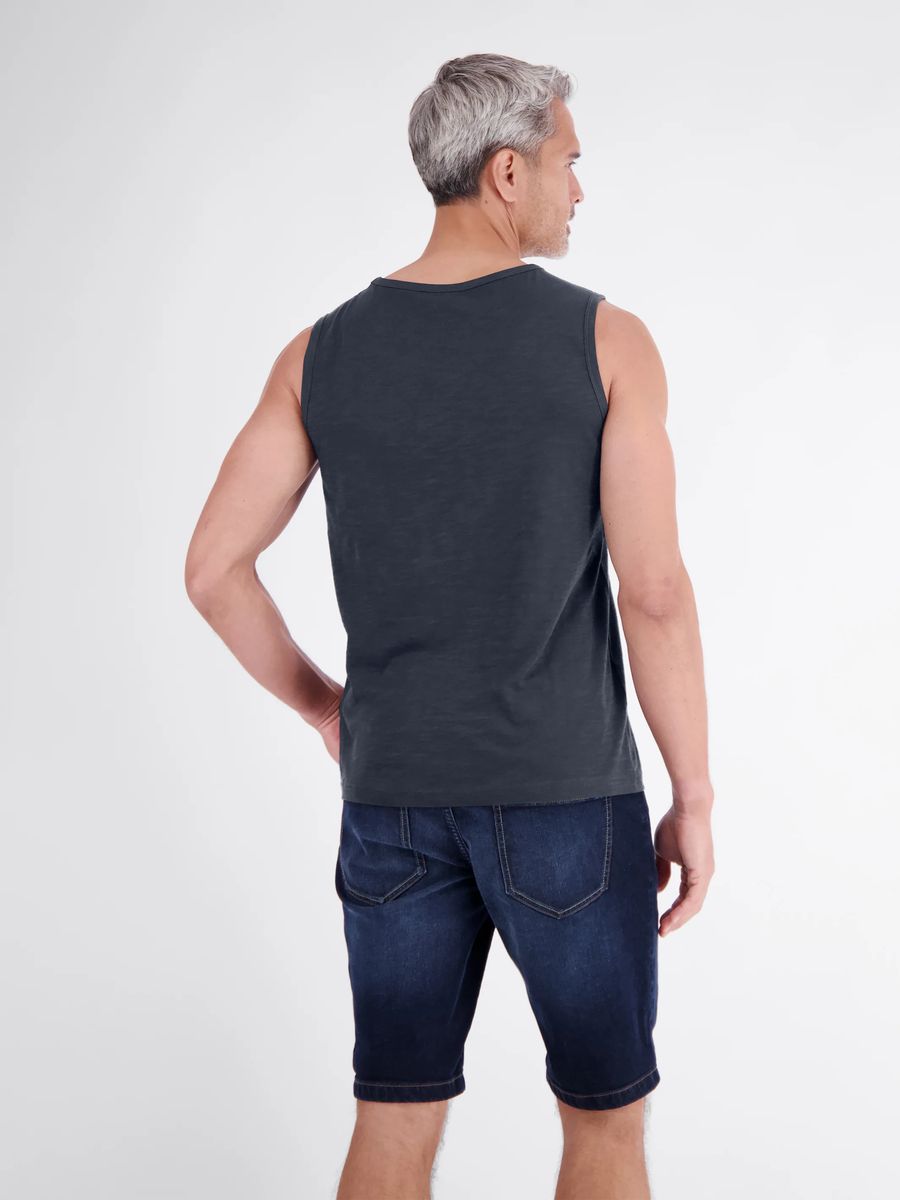 Baumwoll-Tanktop mit Slogan-Print
