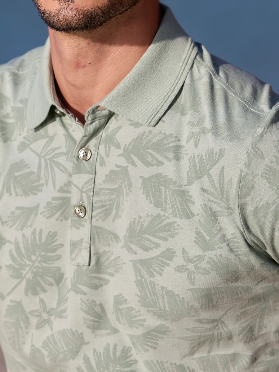 Stylisches Poloshirt mit Blumenprint