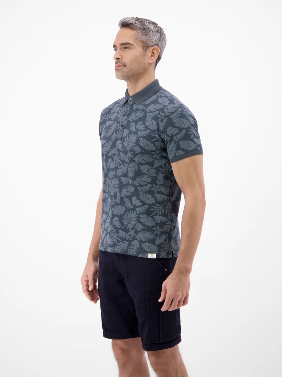 Stylisches Poloshirt mit Blumenprint