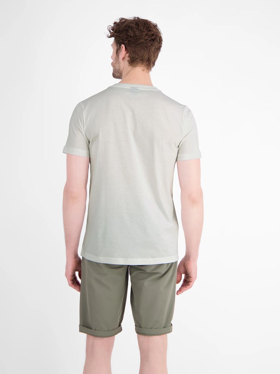 Baumwoll-T-Shirt mit Palmen-Grafik