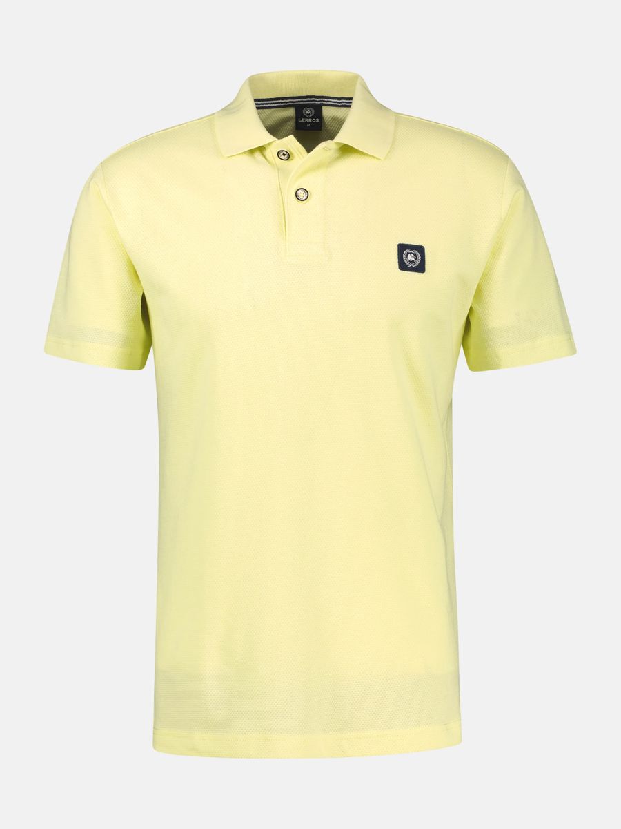Strukturiertes Kurzarm-Poloshirt mit Waffelmuster