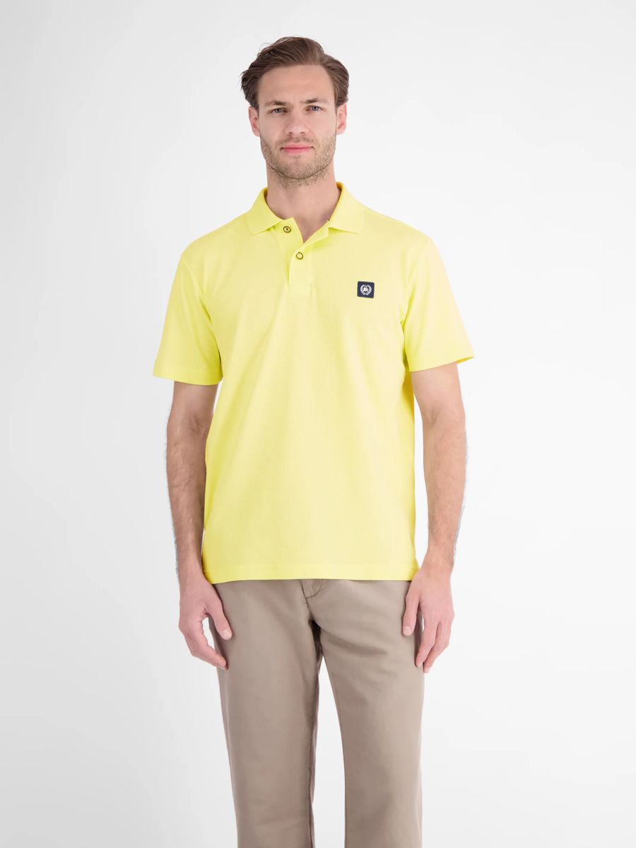 Strukturiertes Baumwoll-Piqué-Poloshirt