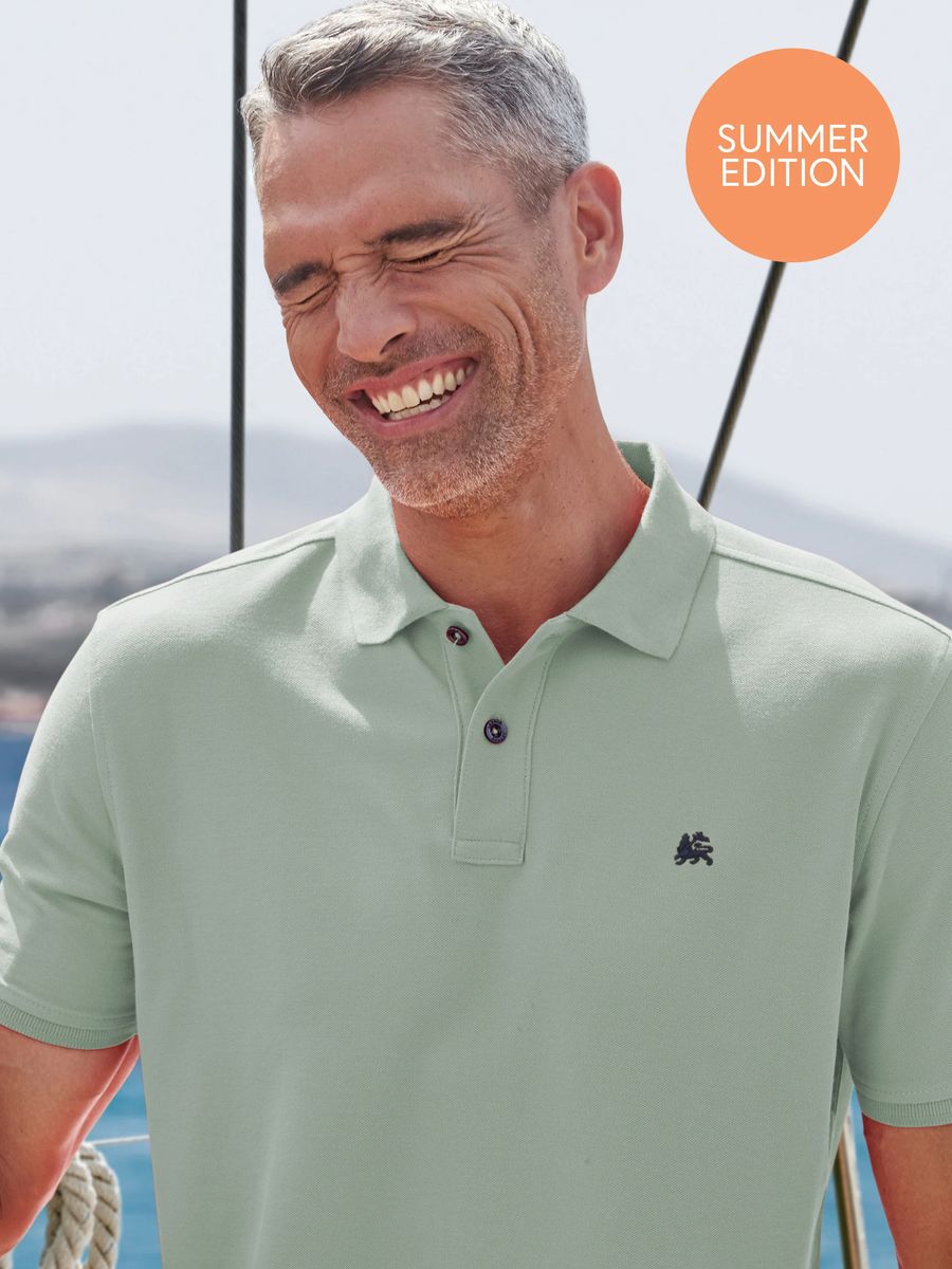 Klassisches Piqué-Poloshirt für Herren