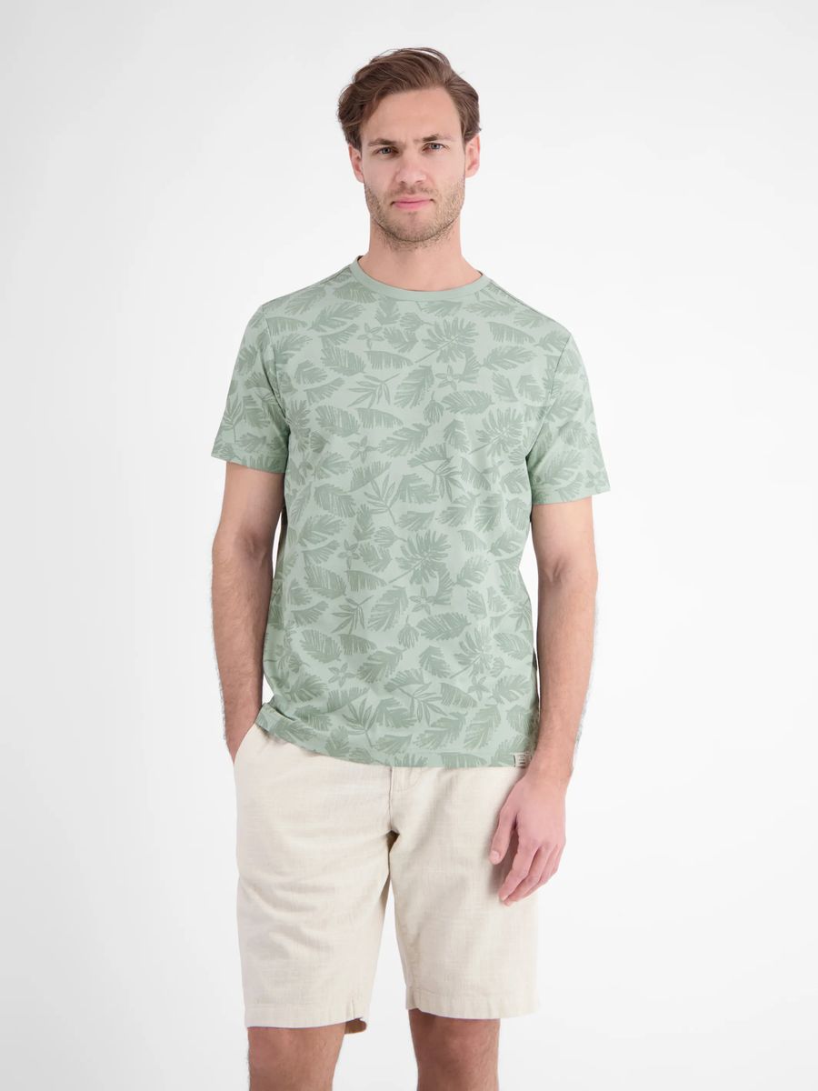 Baumwoll-T-Shirt mit floralem Print