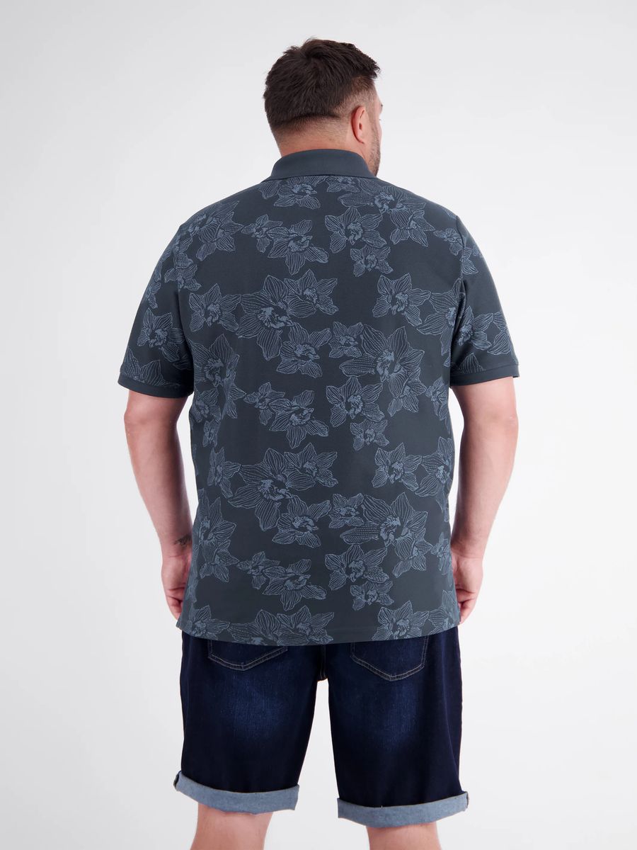 Poloshirt mit floralem Muster
