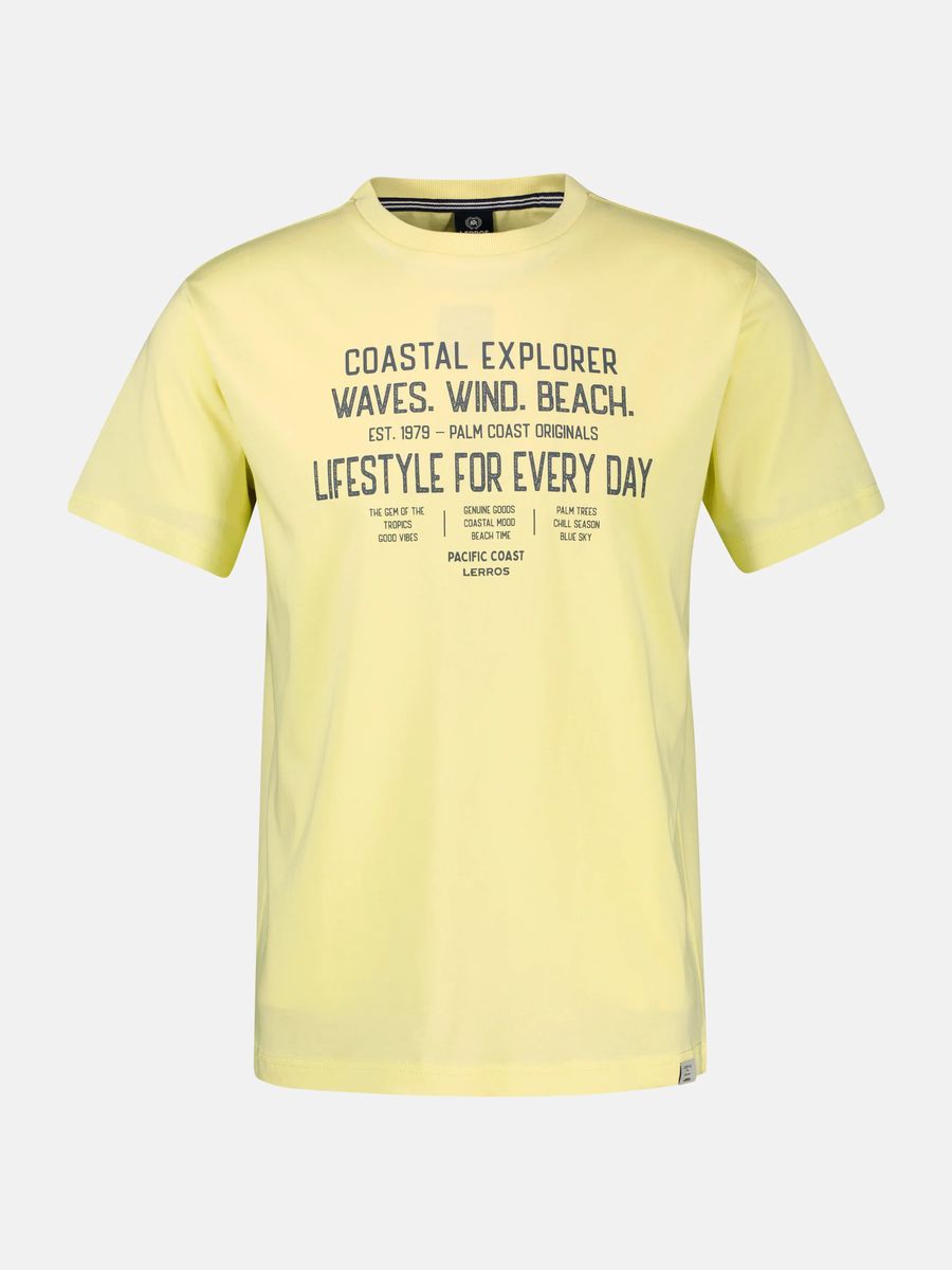 Baumwoll-T-Shirt mit Slogan-Print