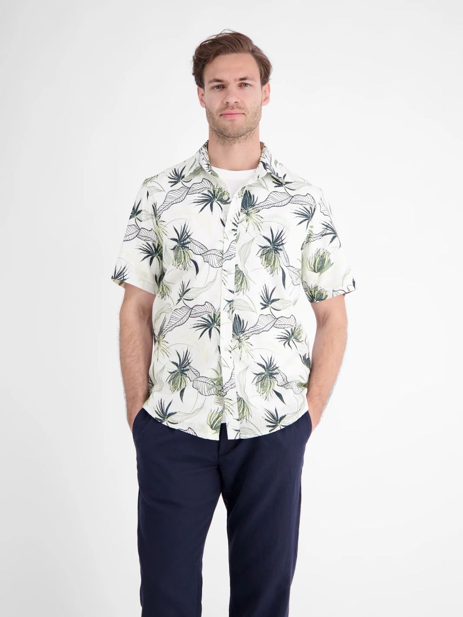 Kurzarmhemd mit botanischem Print