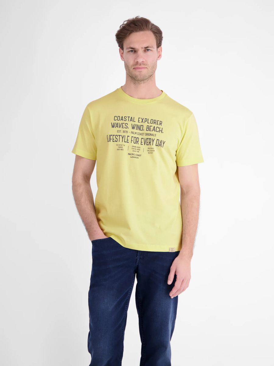 Sportliches Baumwoll-T-Shirt mit Slogan