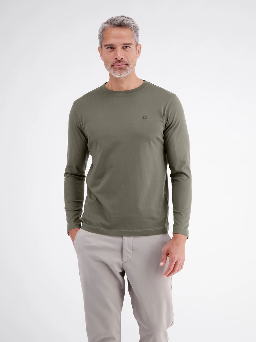 Essentials Langarmshirt aus leichter Baumwolle