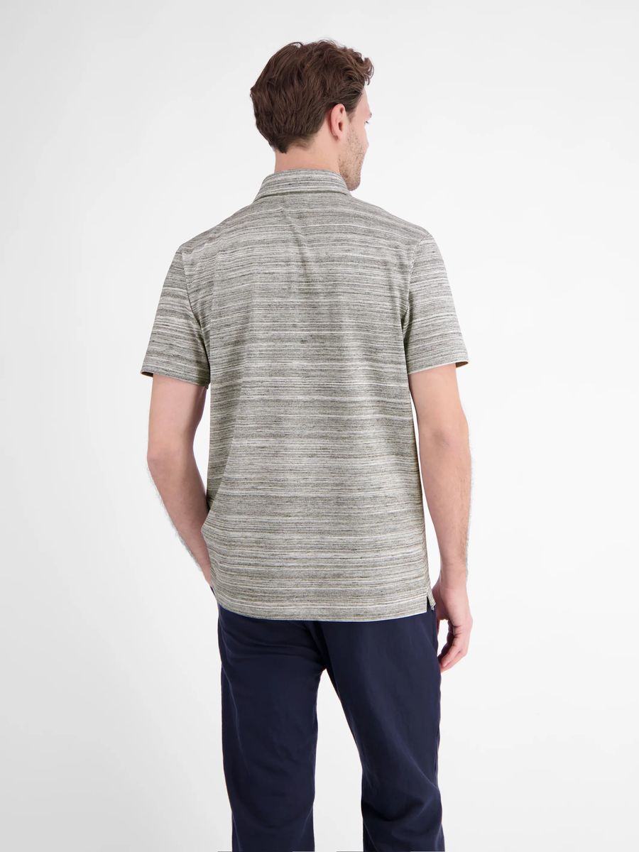 Strukturiertes Stretch-Baumwoll Polo-Shirt