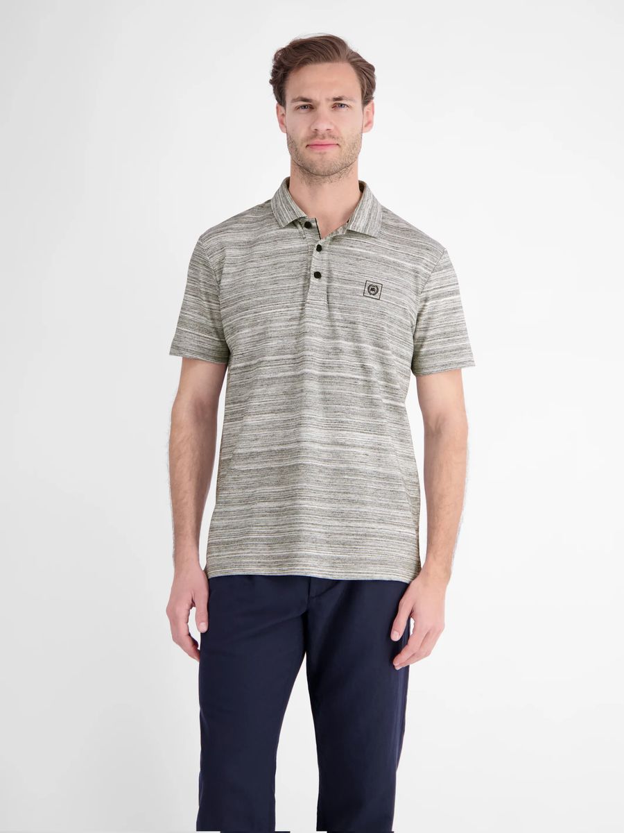 Strukturiertes Stretch-Baumwoll Polo-Shirt