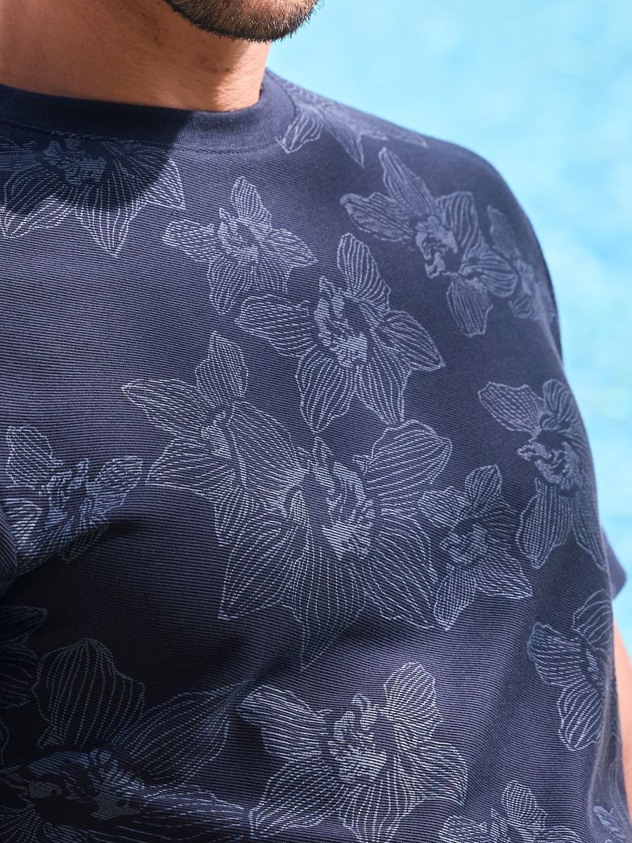 T-Shirt mit floralem Print