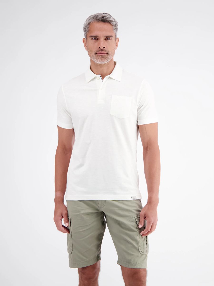 Polo aus Jersey-Baumwolle mit Tasche
