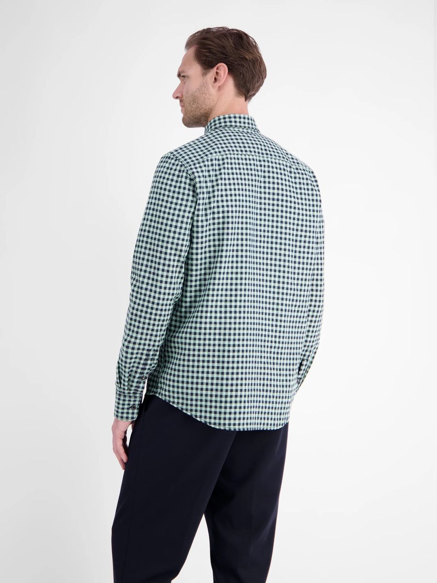 Klassisches Gingham-Hemd aus Baumwollmix