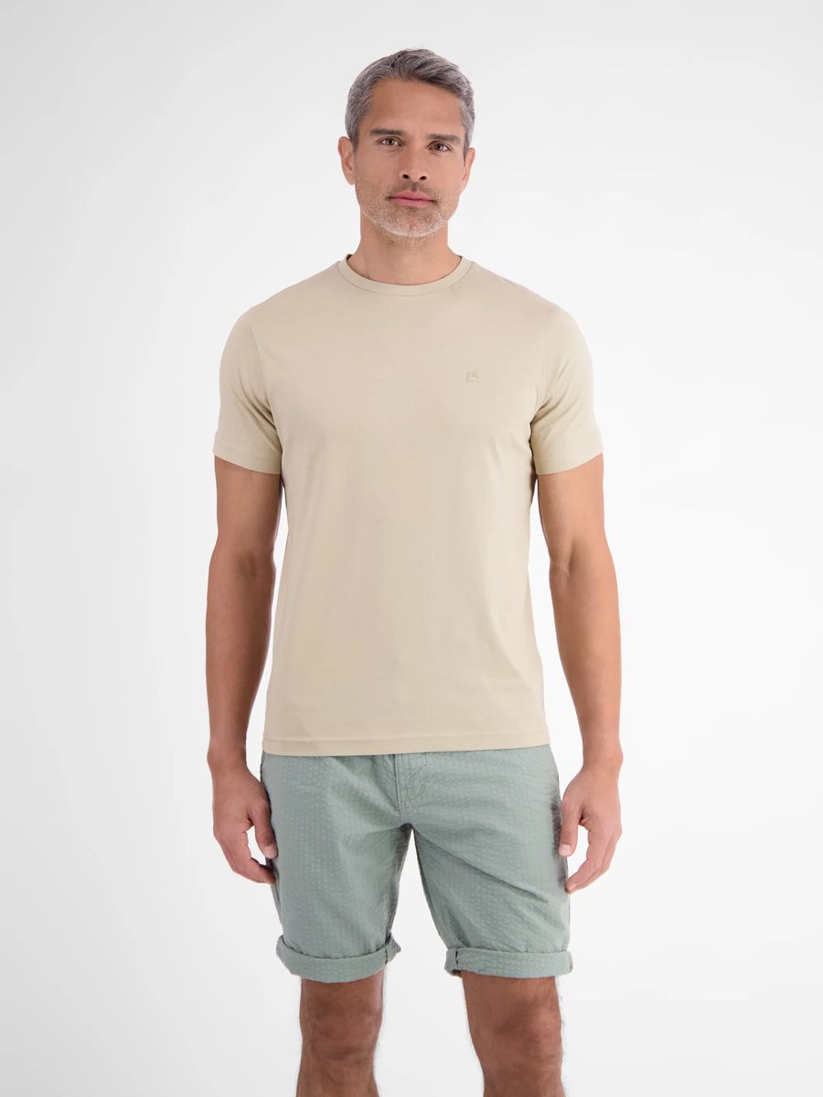 Klassisches Baumwoll-T-Shirt mit Rundhals