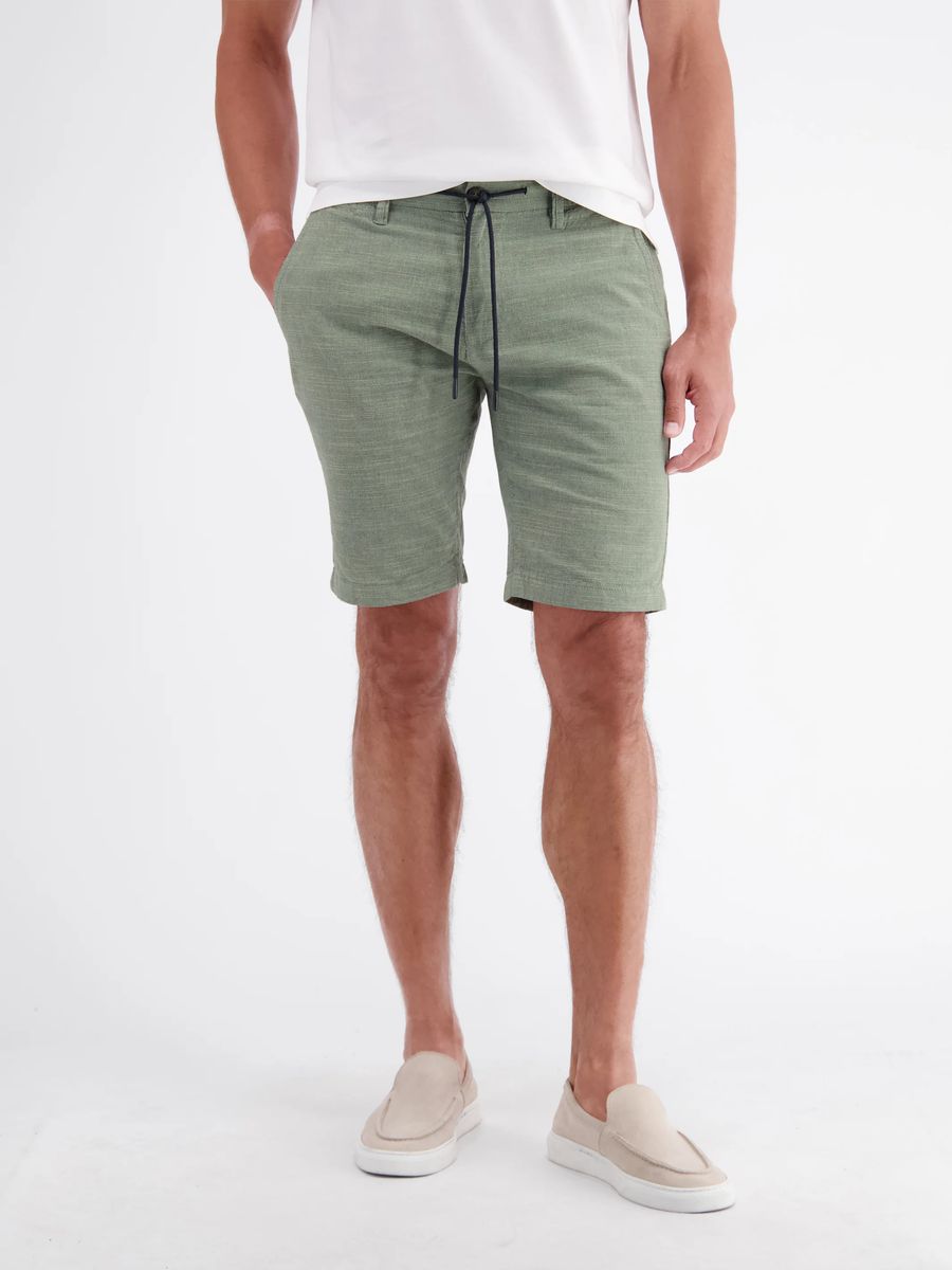Leichte Baumwoll-Chino-Shorts mit Tunnelzug