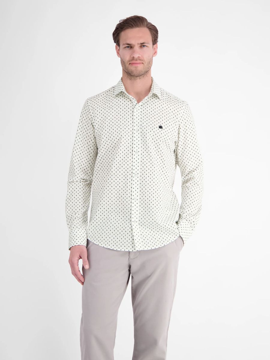 Sportives Hemd mit Minimalprint
