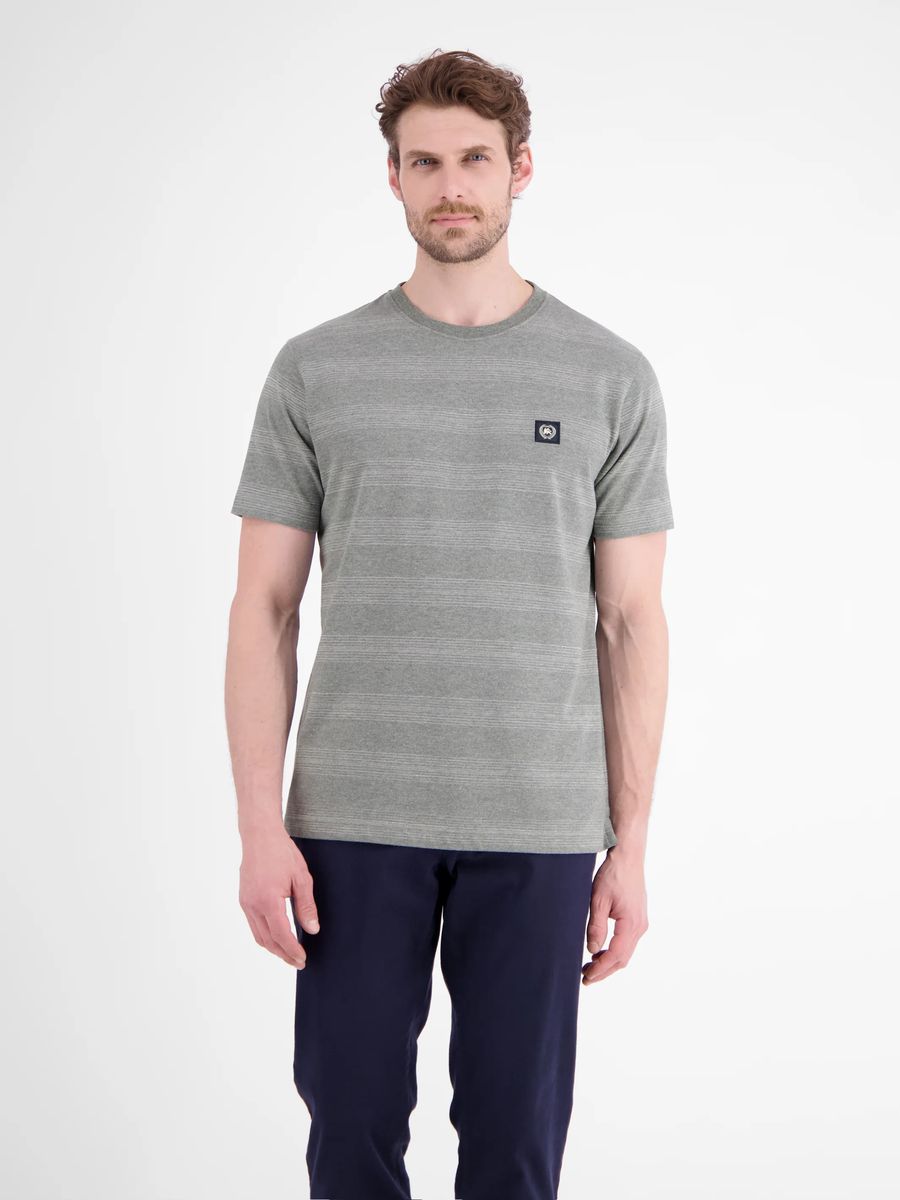 Dezent Gestreiftes Piqué-T-Shirt