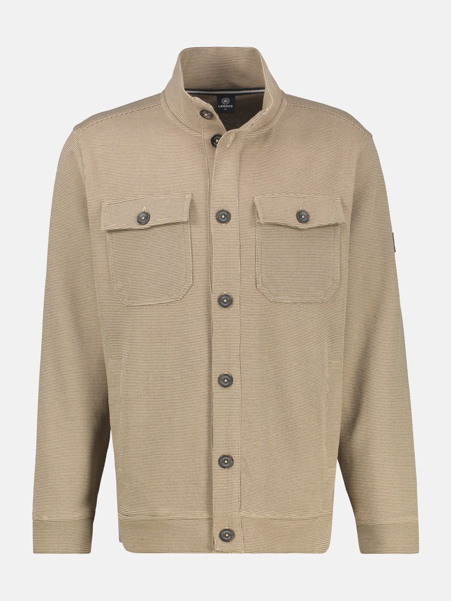 Funktionelles Overshirt aus Baumwollmischgewebe