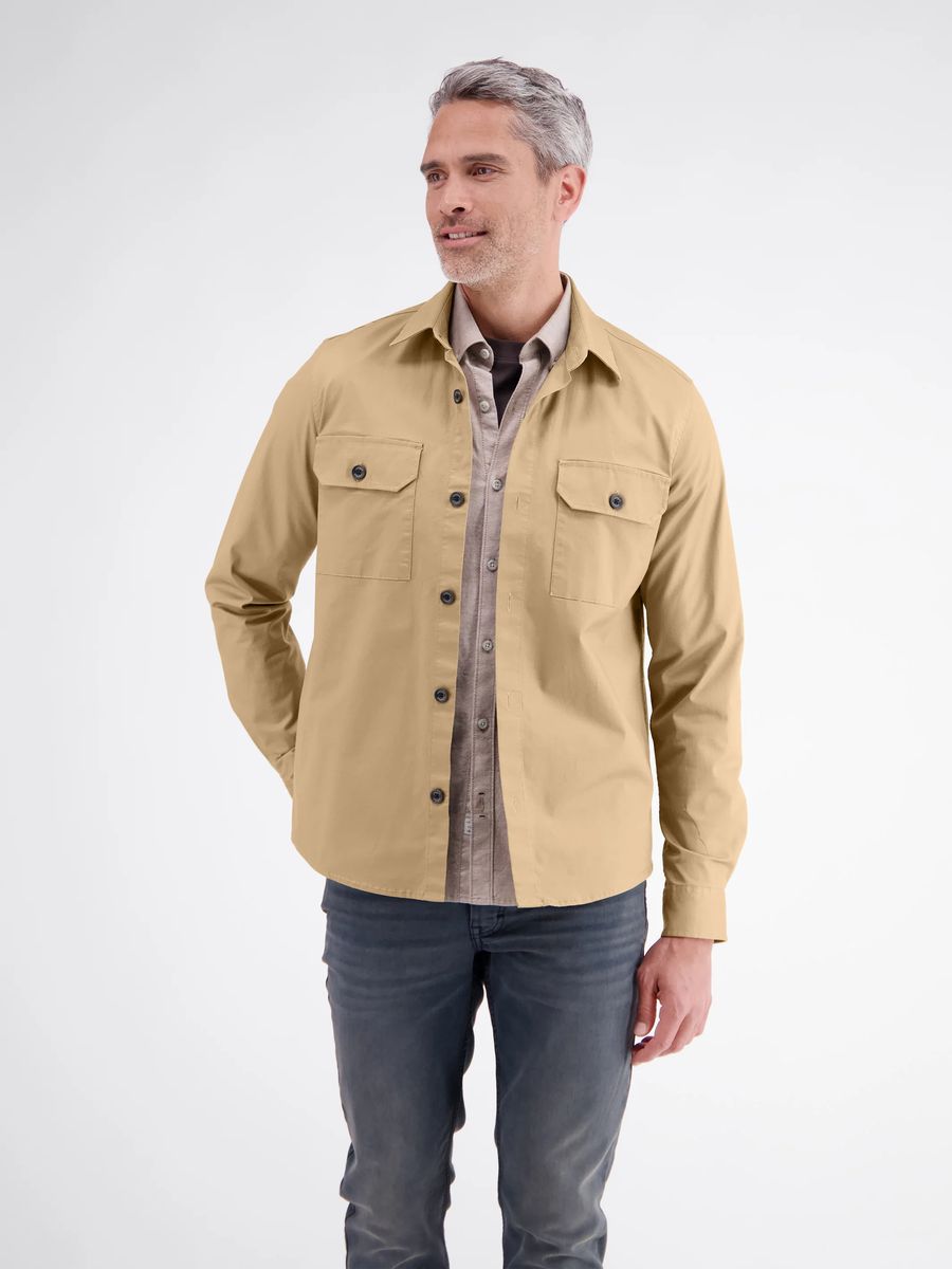 Overshirt aus flexiblem Baumwoll-Mix